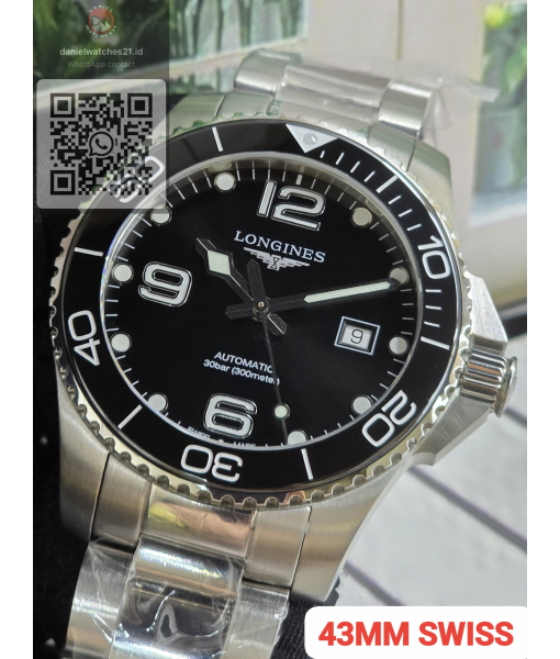 LONGINES HYDROCONQUEST 43MM SS BLACK L3.782.4.56.6/ZF/2026