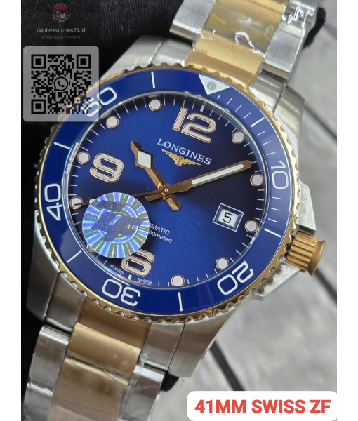 LONGINES HYDROCONQUEST 43MM TWO-TONE BLUE L3.782.4.56.6/ZF/2026