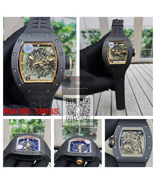 RICHARD MILLE RM 055 BUBBA WATSON BLACK CARBON GOLD NTPT RUBBER/ZF/2026