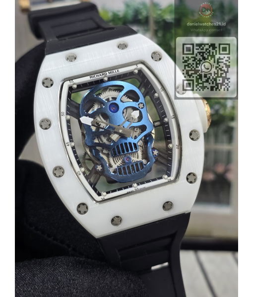 RICHARD MILLE RM 052-01 TOURBILIION WHITE SKULL BLUE/ZF/2026