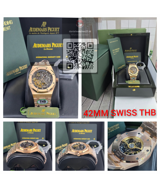 AUDEMARS PIGUET ROO EVEROSE SLATE GREY SKELTON DIAL 15407ST/THBF/2026