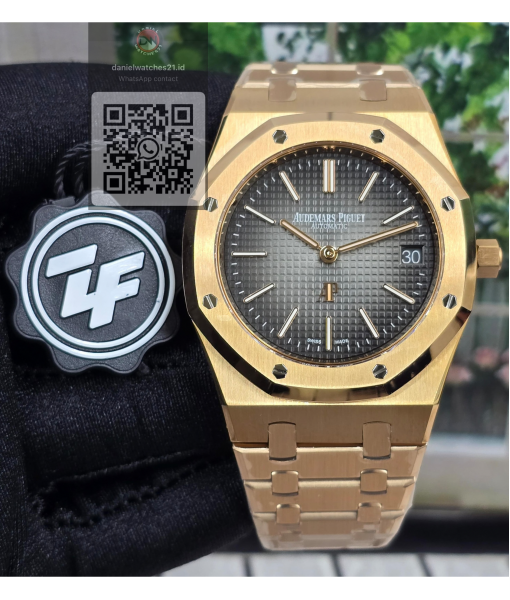 AUDEMARS PIGUET ROO JUMBO EXTRA THIN 50TH ANNIV EVEROSE 162020R GREY/ZF/2026