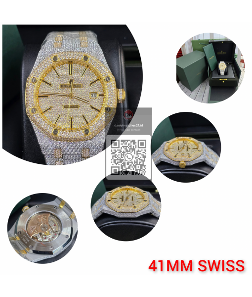 AUDEMARS PIGUET ROO SELF-WINDING GOLD FULL DIAMOND STEEL 15452BC/JF/2026