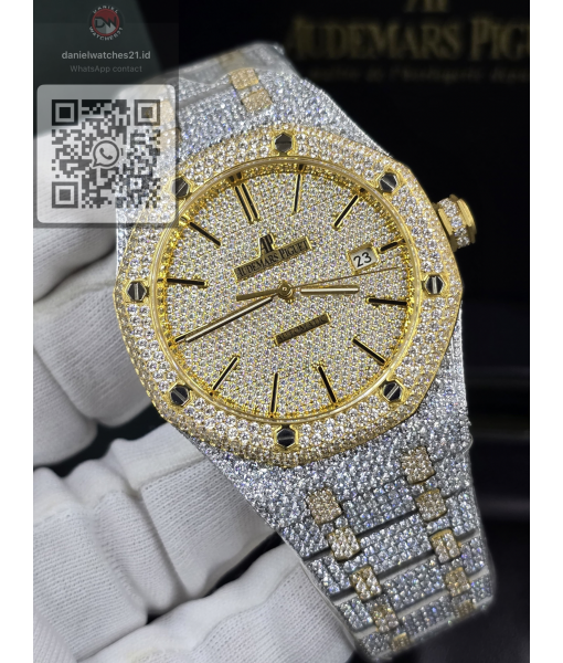 AUDEMARS PIGUET ROO SELF-WINDING GOLD FULL DIAMOND STEEL 15452BC/JF/2026