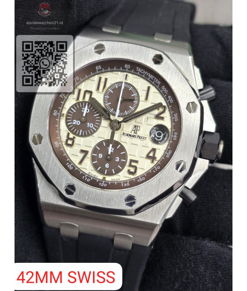 AUDEMARS PIGUET ROO OFFSHORE SAFARI IVORY DIAL BLACK STRAP 26170ST/JF/2026