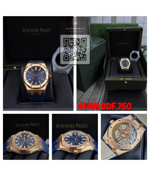 AUDEMARS PIGUET ROO SELF-WINDING 41MM EVEROSE GREY DIAL BLUE STRAP 15500OR.OO.D002CR.01/DDF/2026
