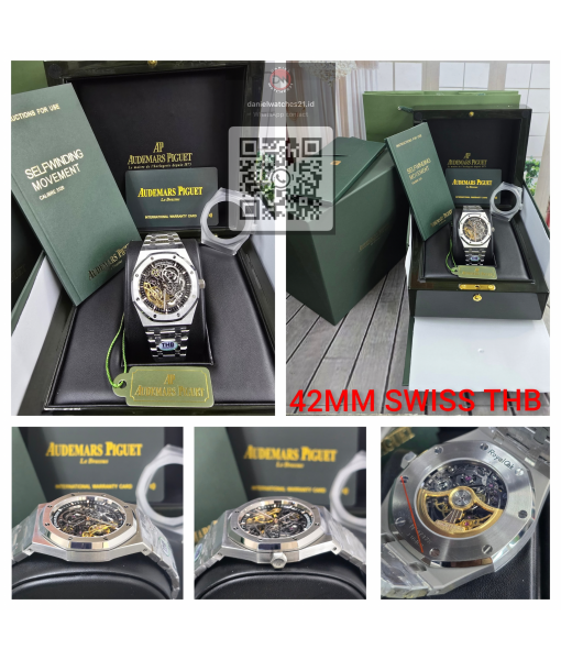 AUDEMARS PIGUET ROO SLATE GREY SKELTON DIAL 15407ST/THBF/2026