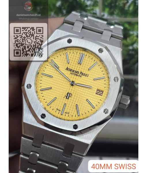 AUDEMARS PIGUET ROO JUMBO EXTRA THIN 50TH ANNIV 162020ST SS YELLOW/ZF/2026