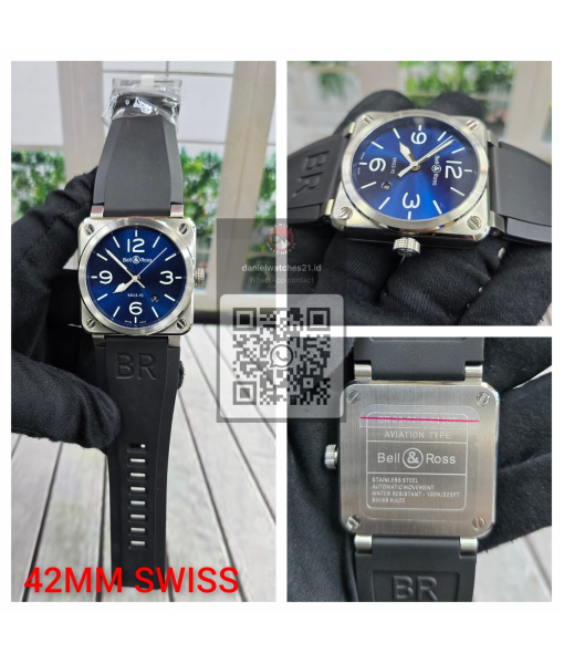 BELL ROSS BR 03-92 AVIATION SS BLUE DIAL/V6F/2026
