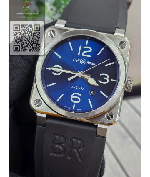 BELL ROSS BR 03-92 AVIATION SS BLUE DIAL/V6F/2026