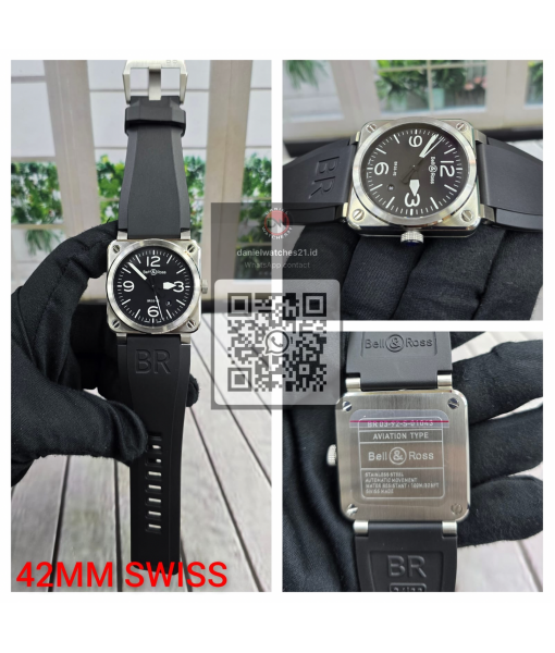 BELL ROSS BR 03-92 AVIATION SS BLACK DIAL/V6F/2026