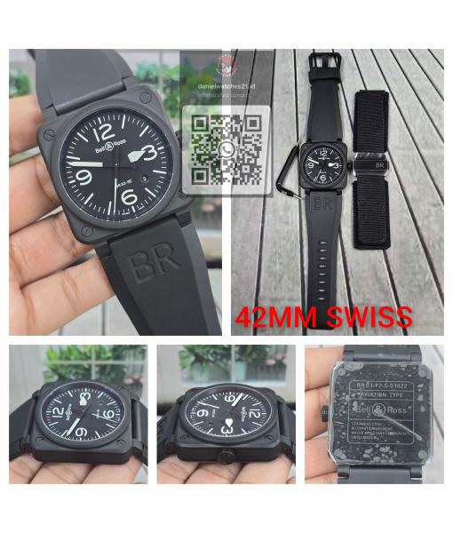 BELL ROSS BR 03-92 AVIATION BLACK REAL CERAMIC CASE/V6F/2026