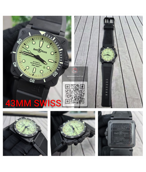 BELL ROSS BR 03-92 DIVER FULL LUM GREEN DIAL CERAMIC CASE/M+F/2026