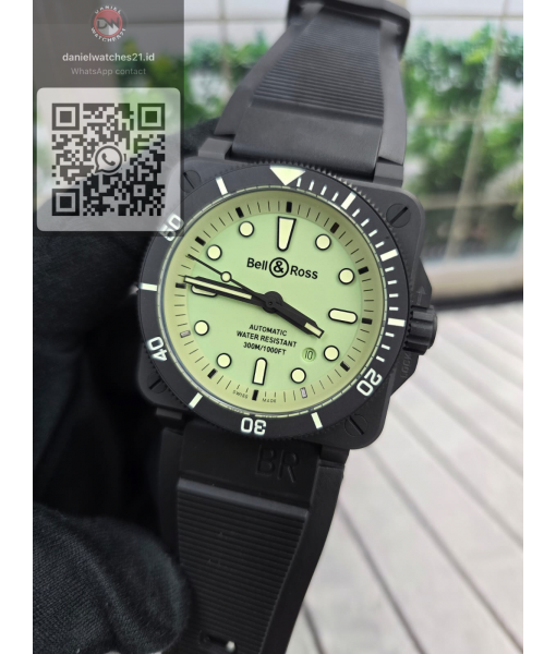 BELL ROSS BR 03-92 DIVER FULL LUM GREEN DIAL CERAMIC CASE/M+F/2026