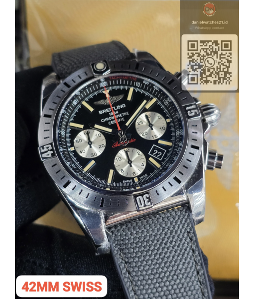 BREITLING CHRONOMAT 41MM AIRBONE BLACK AB01442J/BLS/2026