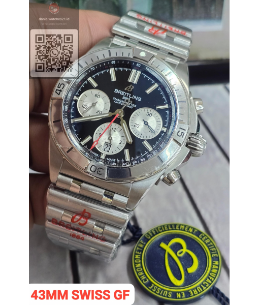 BREITLING CHRONOMAT B01 42MM SS BLACK AB0134101B1A1 /BLS/2026
