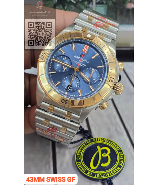 BREITLING CHRONOMAT B01 42MM TWO TONE BLUE AB0134101B1A1 /BLS/2026
