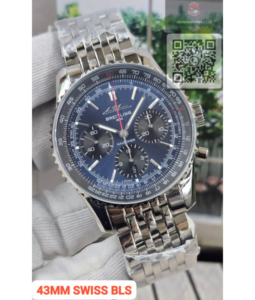 BREITLING NAVITIMER B01 BOLD BLUE CHRONOGRAPH 43MM AB0138241C1A1./BLS/2026