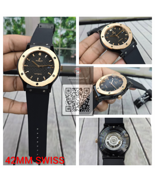 HUBLOT CLASSIC FUSION 42MM EVEROSE BLACK 542.OX.7180.RX/WWF/2026 HUBLOT CLASSIC FUSION 42MM EVEROSE BLACK 542.OX.7180.RX/WWF/2026