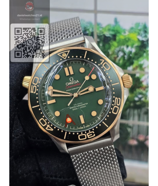 OMEGA SEAMASTER ALL TITANIUM 300m 007 EDITION "NO TIME TO DIE" GREEN 210.90.42.20.01.001/VSF/2026