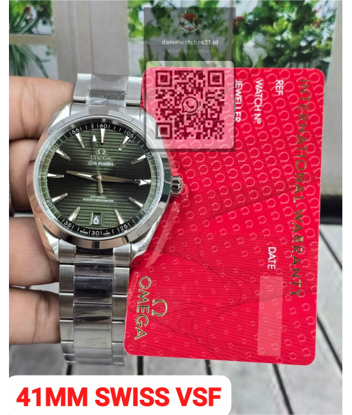 OMEGA SEAMASTER AQUA TERRA 150M MASTER CHRONOMETER GREEN STEEL 220.10.41.21.02.001/VSF/2026