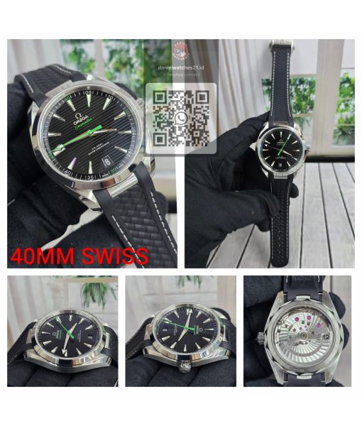 OMEGA SEAMASTER AQUA TERRA 150M RUBBER BLACK GREEN DIAL 220.12.41.21.02.002/VSF/2026 OMEGA SEAMASTER AQUA TERRA 150M RUBBER BLACK GREEN DIAL 220.12.41.21.02.002/VSF/2026