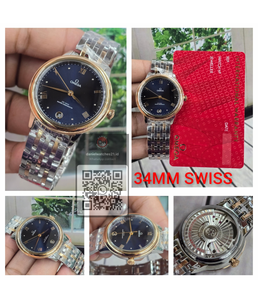 OMEGA DE VILLE PRESTIDGE CO-AXIAL MASTER CHRONOMETER 34MM SS BLUE GOLD 434.10.40.20.02.001/VSF/2026