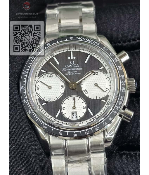 OMEGA SPEEDMASTER RACING CO AXIAL CHRONOMETER BLACK WHITE STEEL 326.30.40.50.11.001/VSF/2026