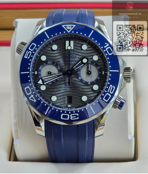 OMEGA SEAMASTER DIVER 300M MASTER CHRONOGRAPH 44MM BLUE GREY DIAL 215.30.44.21.01.002/OMF/2026