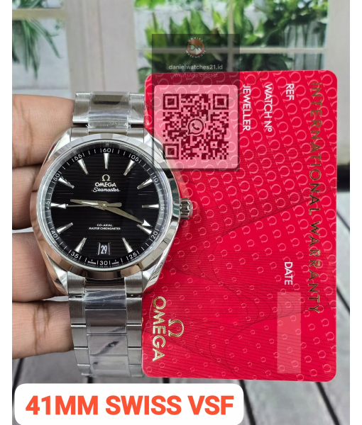 OMEGA SEAMASTER AQUA TERRA 150M MASTER CHRONOMETER BLACK STEEL 220.10.41.21.02.001/VSF/2026