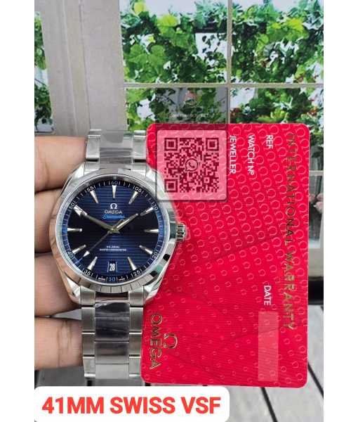 OMEGA SEAMASTER AQUA TERRA 150M MASTER CHRONOMETER BOLD BLUE STEEL 220.10.41.21.02.001/VSF/2026