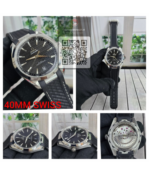 OMEGA SEAMASTER AQUA TERRA 150M RUBBER BLACK DIAL 220.12.41.21.02.002/VSF/2026