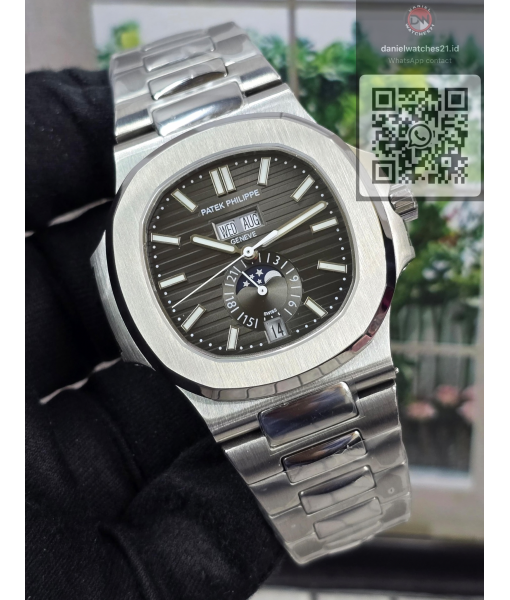 PATEK PHILIPPE ANNUAL CALENDAR MOON PHASE 5726A-001 GREY/PPF V4/2026