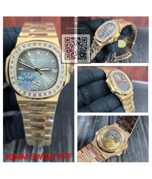 PATEK PHILIPPE NAUTILUS 5724-R 001 EVEROSE DIAMOND-SET GREY /PPF V4/2026