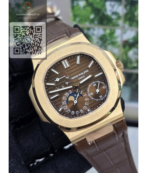 PATEK PHILIPPE NAUTILUS MOONPHASE 5712/1R BROWN LEATHER/PPF V4/2026