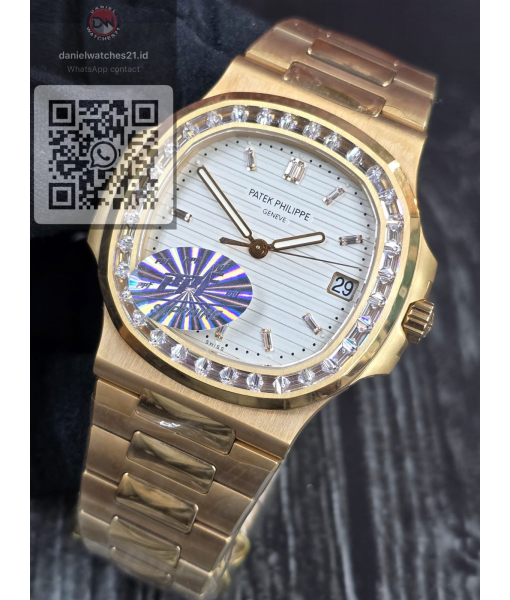 PATEK PHILIPPE NAUTILUS 5724-R 001 EVEROSE DIAMOND-SET WHITE/PPF V4/2026
