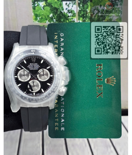 ROLEX COSMOGRAPH DAYTONA BLACK 126500LN/QC PASS 4100/2025