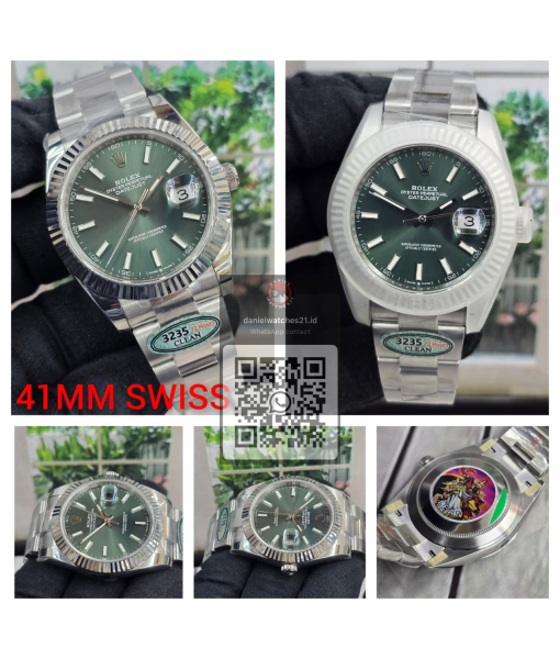 ROLEX OYSTER PERPETUAL 1266334 41MM MINT GREEN/CLEAN V3/2026