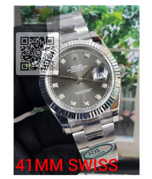 ROLEX OYSTER PERPETUAL 1246334 41MM SILVER DIAMOND/CLEAN V3/2026