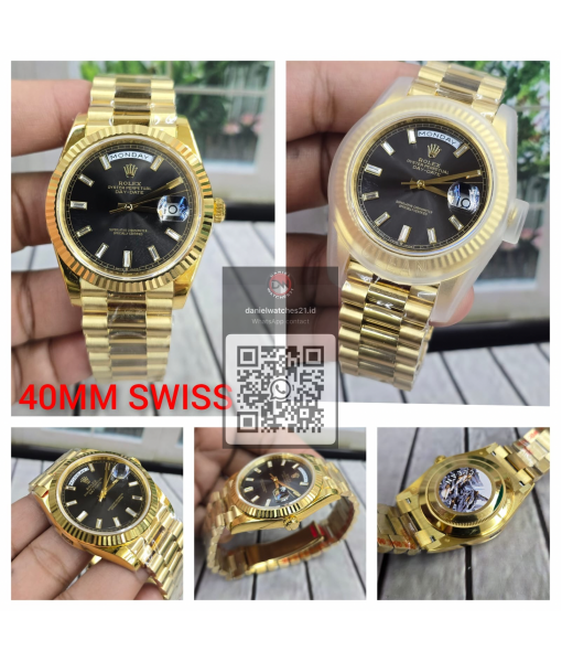 ROLEX DAY-DATE GOLD BLACK 228238/CLEAN V1/2026