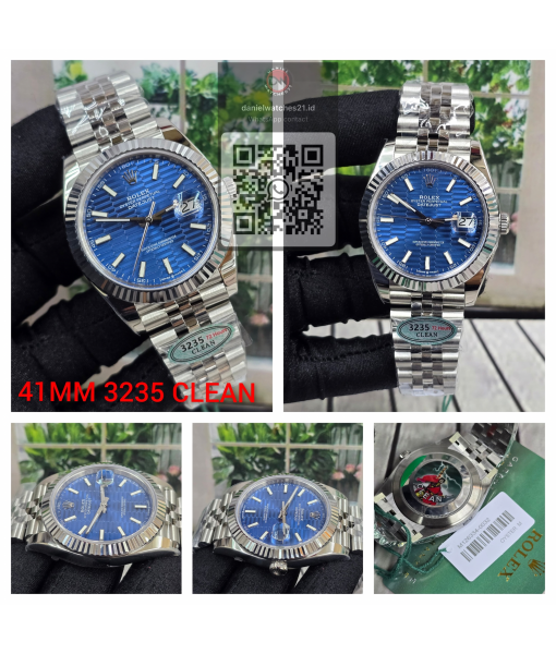 ROLEX DATEJUST SS 1266334 41MM BLUE MOTIF BASIC/CLEAN V3/2026