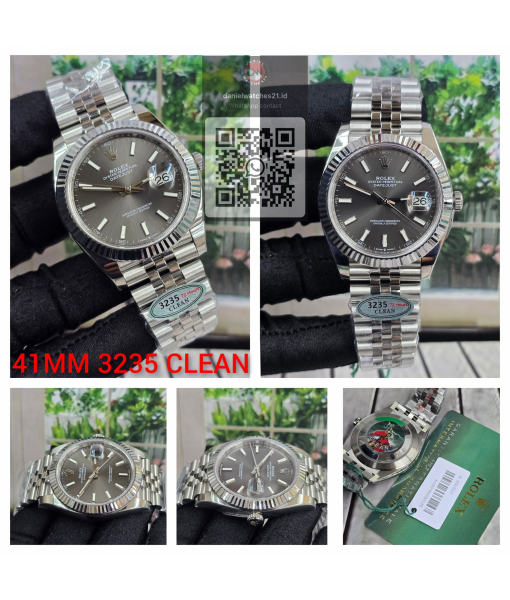 ROLEX DATEJUST SS 1266334 41MM GREY BASIC/CLEAN V3/2026