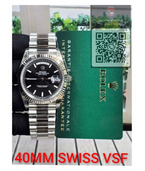 ROLEX DAY-DATE SS BLACK DIAL 228236/VSF V2/2026