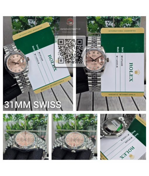 ROLEX OP 31MM PINK DIAL DIAMOND 278274/EWF V2/2026