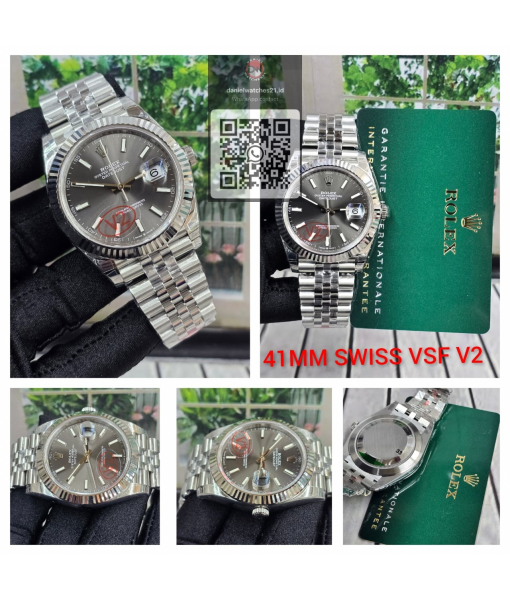 ROLEX DATEJUST 41MM 126334 RHODIUM GREY/VSF V2/2026