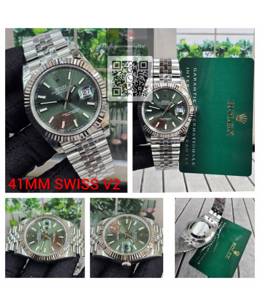 ROLEX DATEJUST 41MM 126334 MINT GREEN/VSF V2/2026