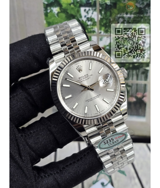 ROLEX DATEJUST SS 1266334 41MM SILVER DIAL BASIC/CLEAN V3/2026