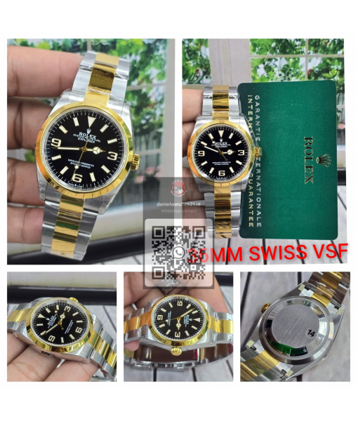 ROLEX EXPLOLER 36MM TWO-TONE BLACK 124273/VSF V3/2026