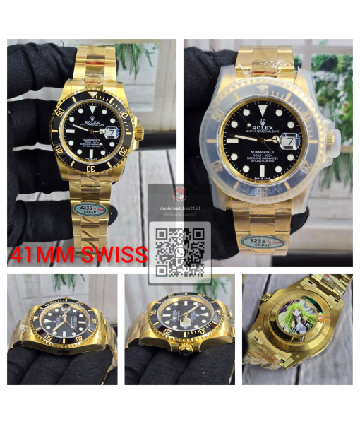 ROLEX SUBMARINER FULL GOLD BLACK 41MM 126618LN/CLEAN V2/2026