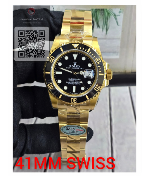 ROLEX SUBMARINER FULL GOLD BLACK 41MM 126618LN/CLEAN V2/2026